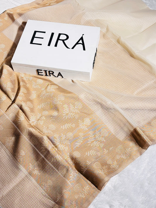Golden Mist Banarasi Kota Merise Silk Saree