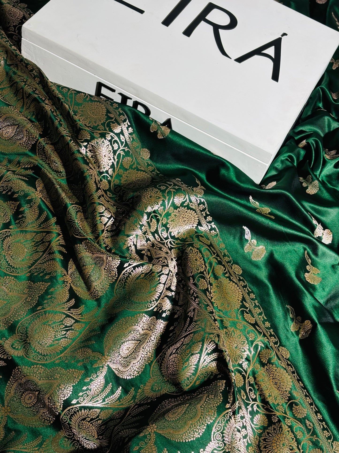 Emerald Royale Banarasi Silk Saree