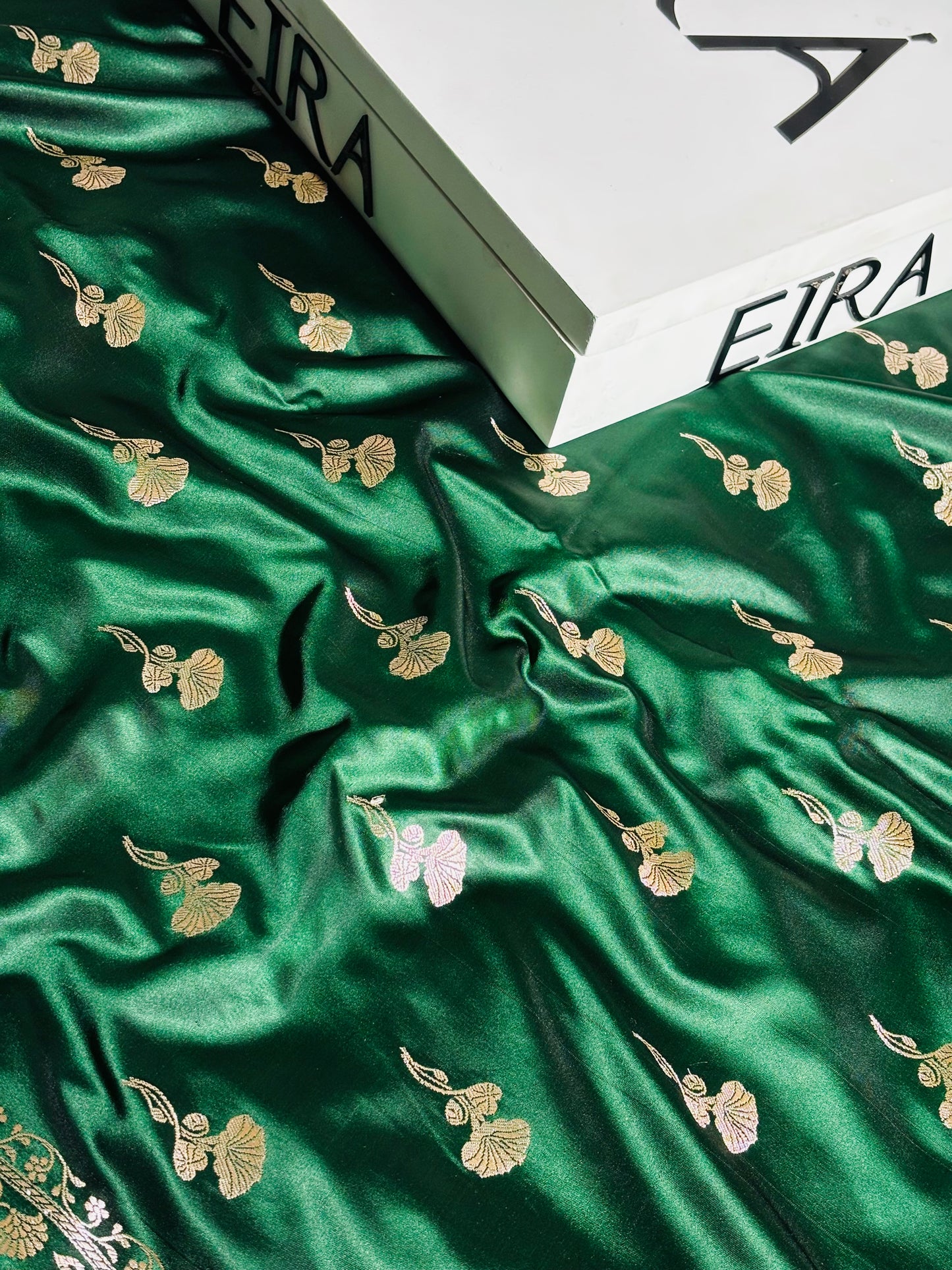 Emerald Royale Banarasi Silk Saree