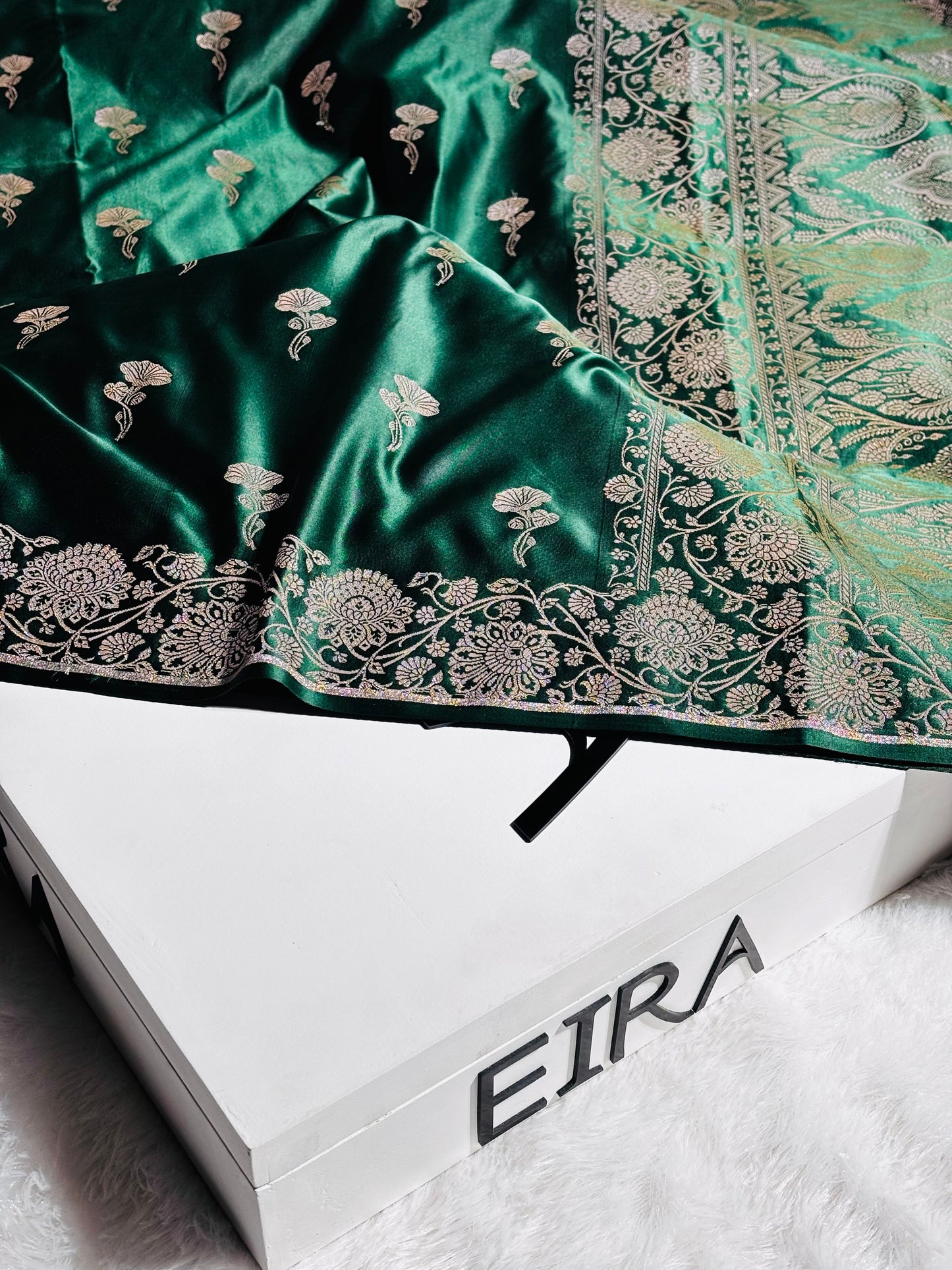 Emerald Royale Banarasi Silk Saree