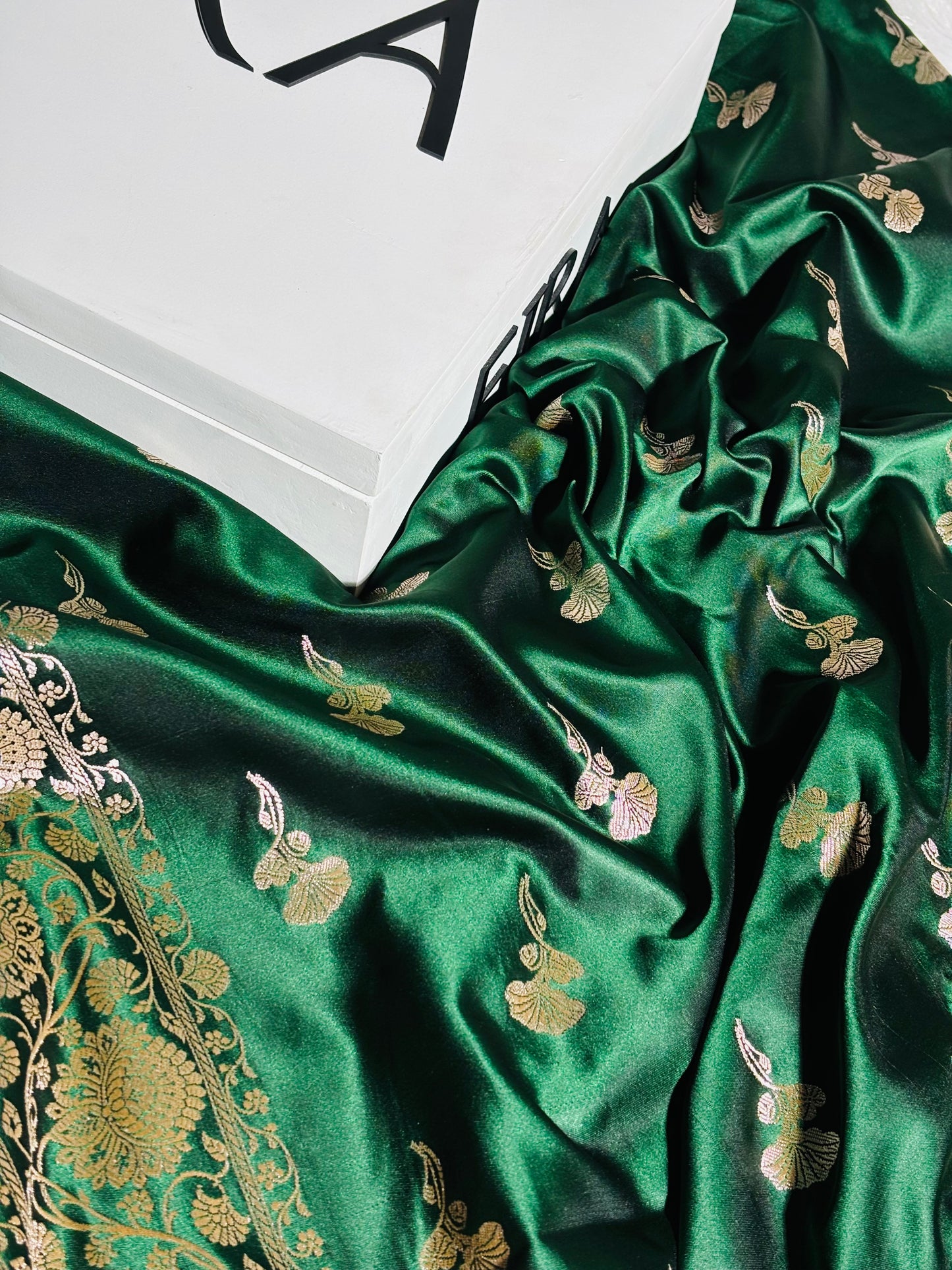 Emerald Royale Banarasi Silk Saree