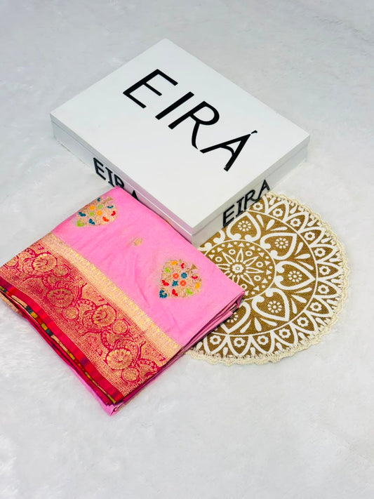 CHINIYA SILK SAREE - TIMELESS ELEGANCE FORM VARANASI